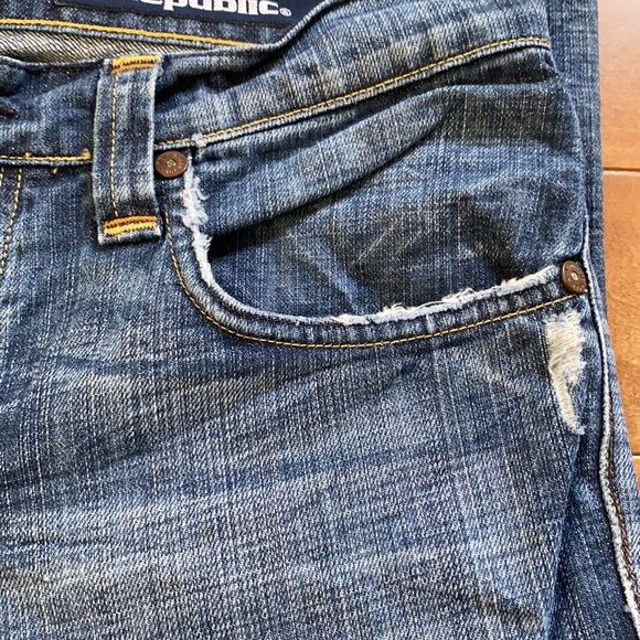 Rock & Republic Jeans Mens Relaxed Fit Sz 34 - Picture 7 of 8